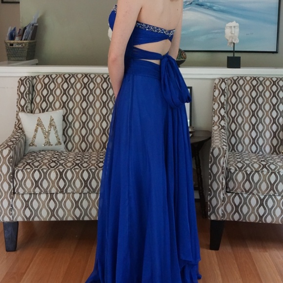 Strapless Prom Dress - Picture 2 of 5